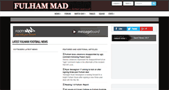 Desktop Screenshot of fulham-mad.co.uk